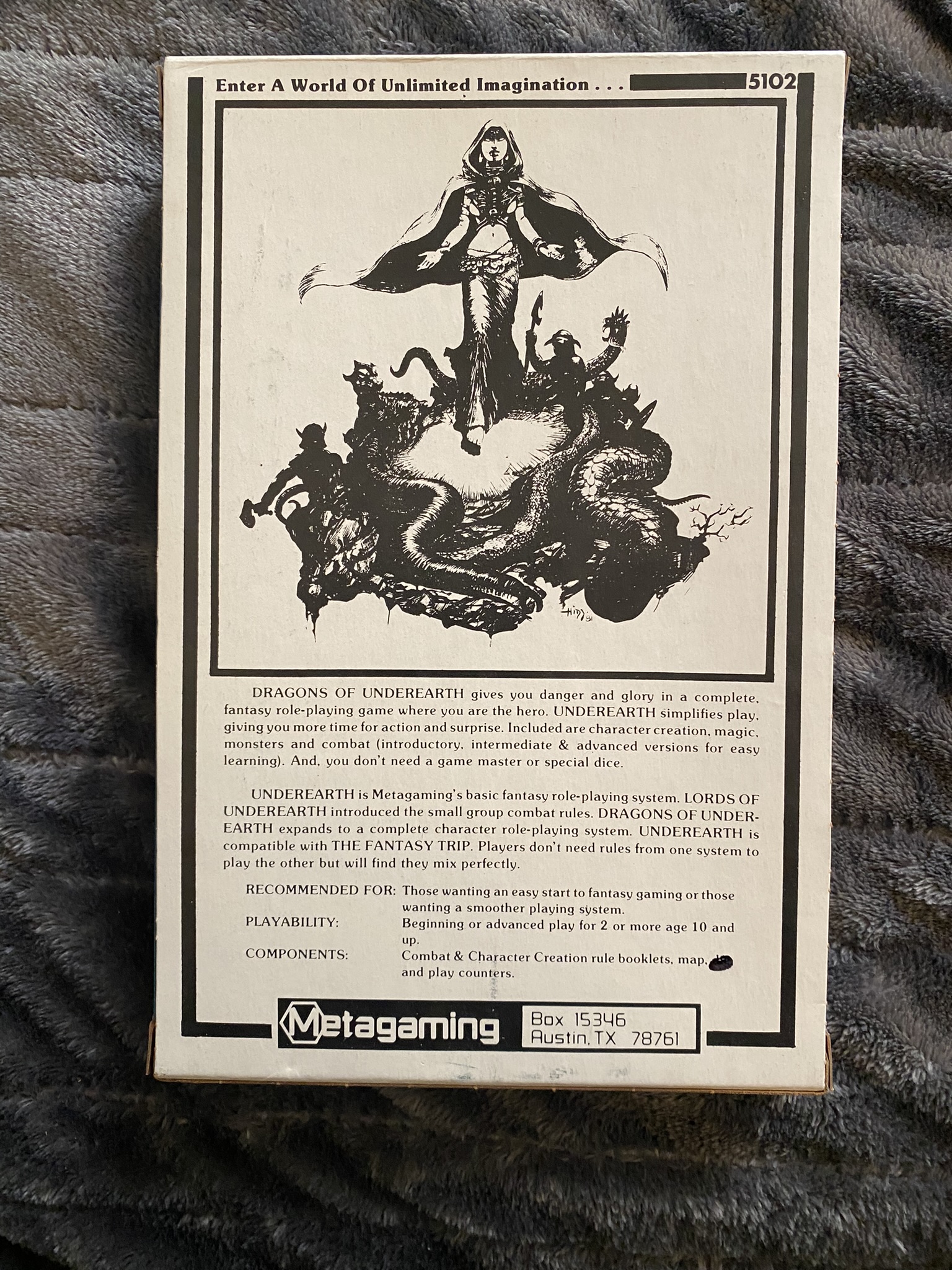 Dragons of Underearth, back cover
